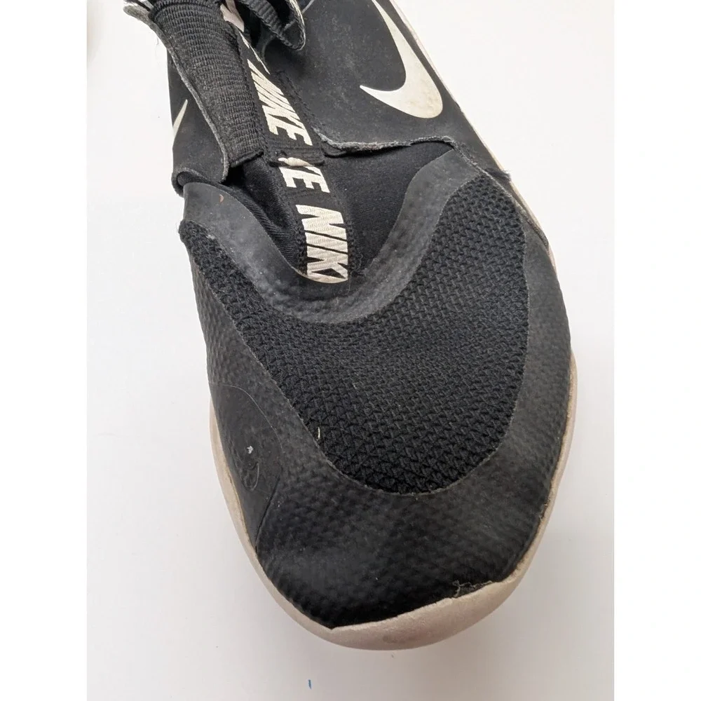 Nike Kids Flex Runner Black/White Slip-on Running‎ Shoes Size 3.5 Y